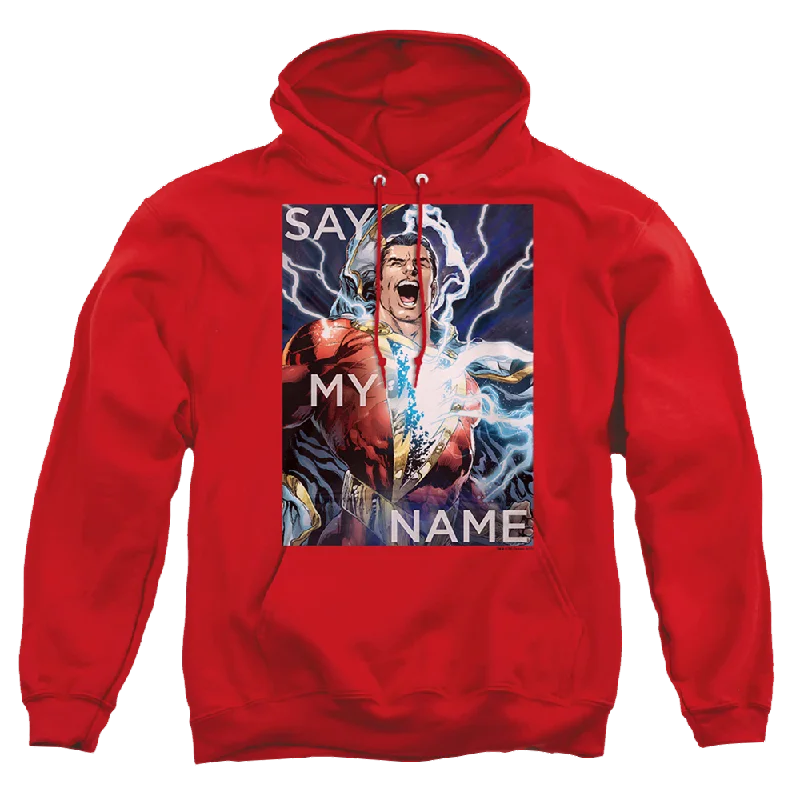Justice League Say My Name Pullover Hoodie Oblong Neck Pullover