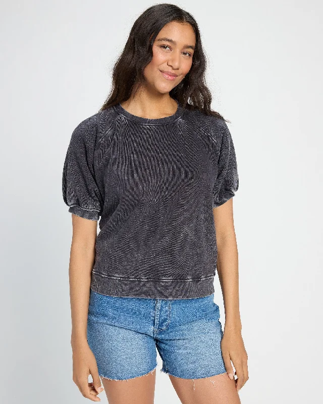 Sundeck Short Sleeve Sweatshirt Hoodie with Reflective Safety Nightwear