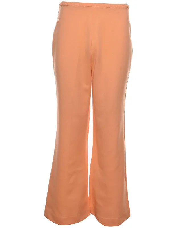 Peach Flared Trousers - W29 L31 Trousers Running Lightweight