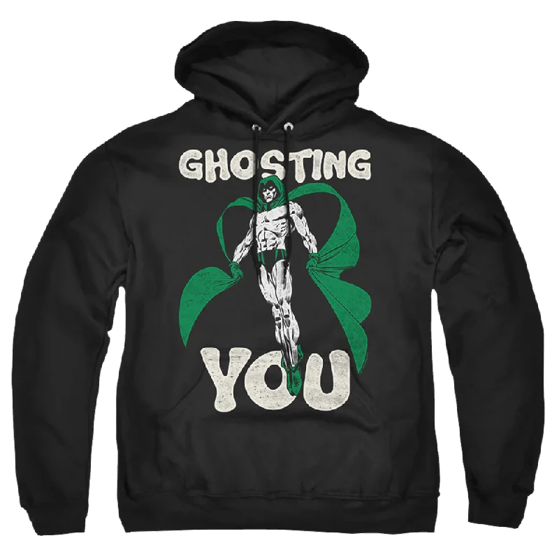 Justice League Ghosting Pullover Hoodie Tight Sleeve Top