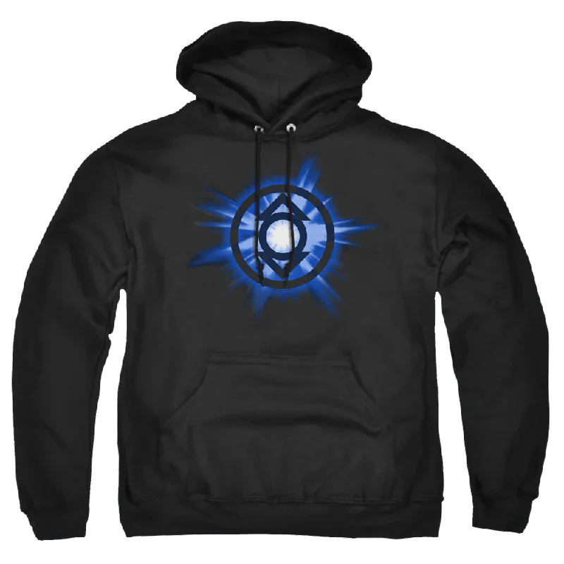 Green Lantern Indigo Glow - Pullover Hoodie Flutter Sleeve Feminine