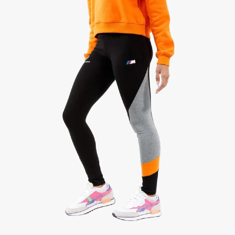 Puma Womens Bmw Mms Street Moto Leggings Black Fashionable Seamless Leggings