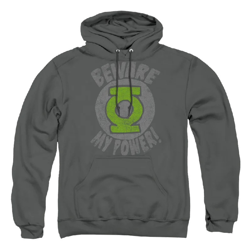 Green Lantern Beware - Pullover Hoodie Peter Pan Collar