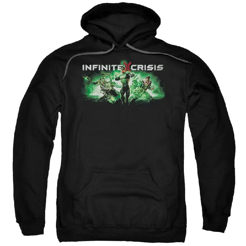 Infinite Crisis Ic Green Pullover Hoodie Fine Merino Wool