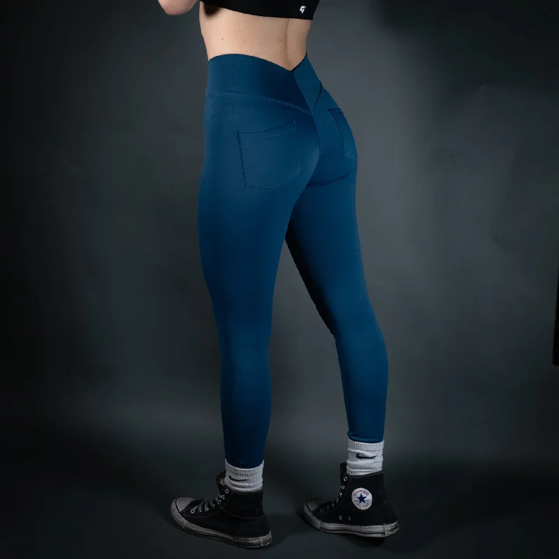 Reborn V - Waist Leggings | Peacock Chic Smooth Fit Leggings