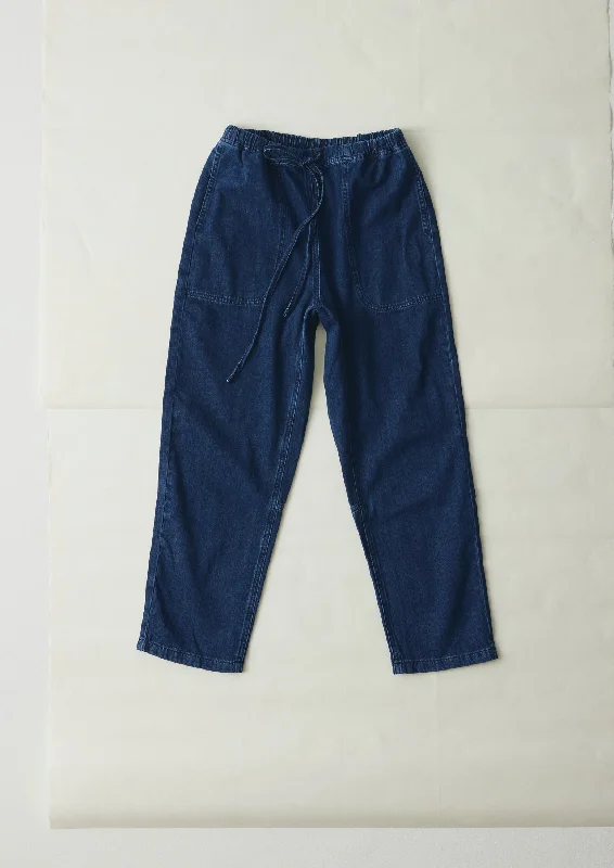 Suki Panelled Denim Trousers | Indigo Trousers chic elegant