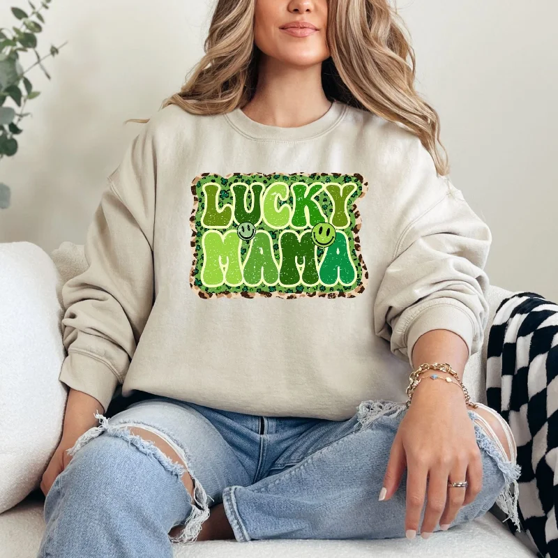 Hazel Blues® |  Lucky Mama Graphic Sweatshirt Hoodie Jacket Zipper Layering