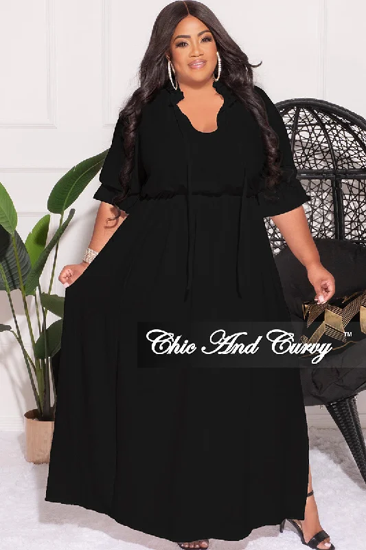 Final Sale Plus Size Balloon Sleeve Crop Top and Maxi Skirt Set in Black Spandex Blend Rayon Blend Denim Blend Final Sale Plus Size Balloon Sleeve Crop Top and Maxi Skirt Set in Black Spandex Blend Rayon Blend Denim Blend