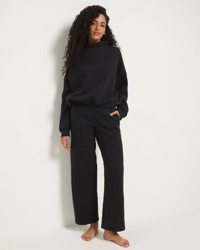 Cove Funnel Neck Sweatshirt Hoodie with Hidden Zipper Minimalist Clean