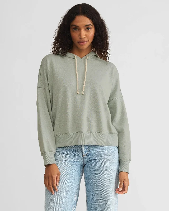 Infield Hoodie Hoodie with Tied Waist Feminine Flattering