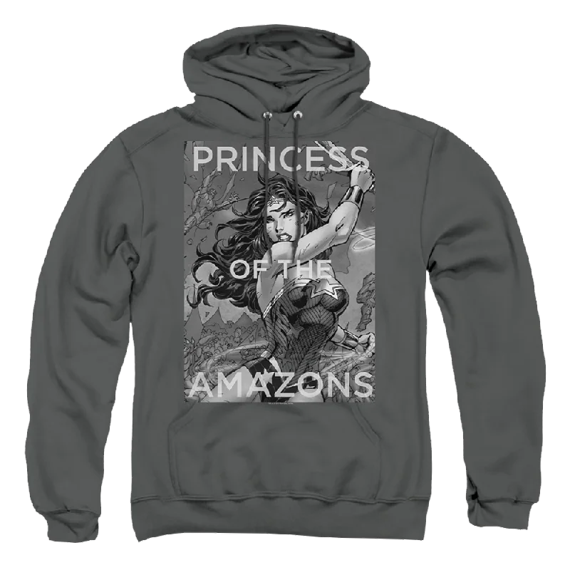 Justice League Princess Of The Amazons Pullover Hoodie Lantern Sleeve Elegant