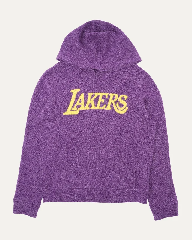 Lakers Cashmere Hoodie Hoodie with Crew Neck Simple Timeless