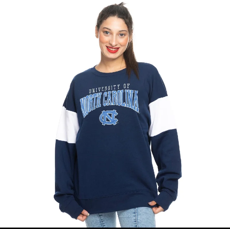 Embroidered University of North Carolina Sweatshirt Hoodie with High Neck Warm Protective