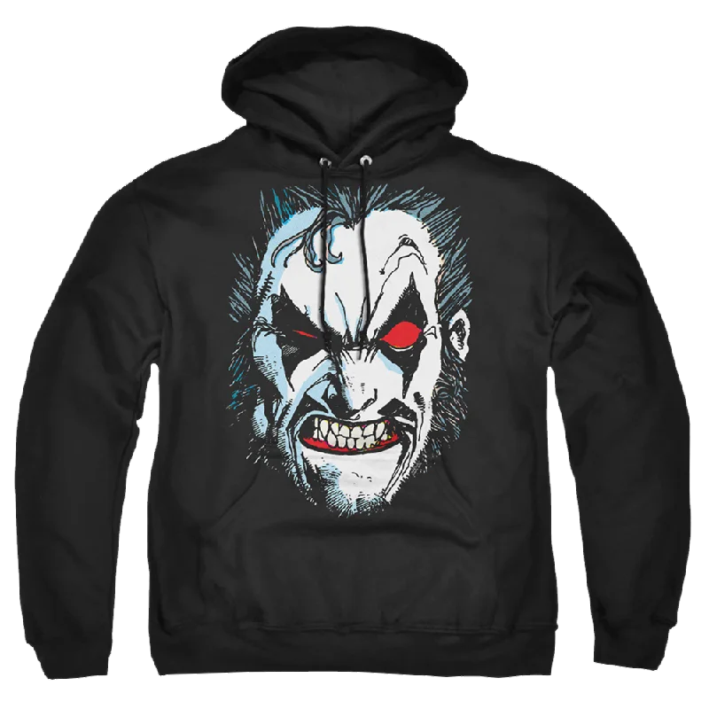 Justice League In Lo Face Pullover Hoodie Spaghetti Sleeve Top