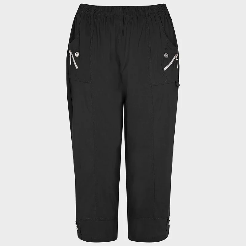 Ladies Elastic Waist Trousers Trousers Party Sparkling