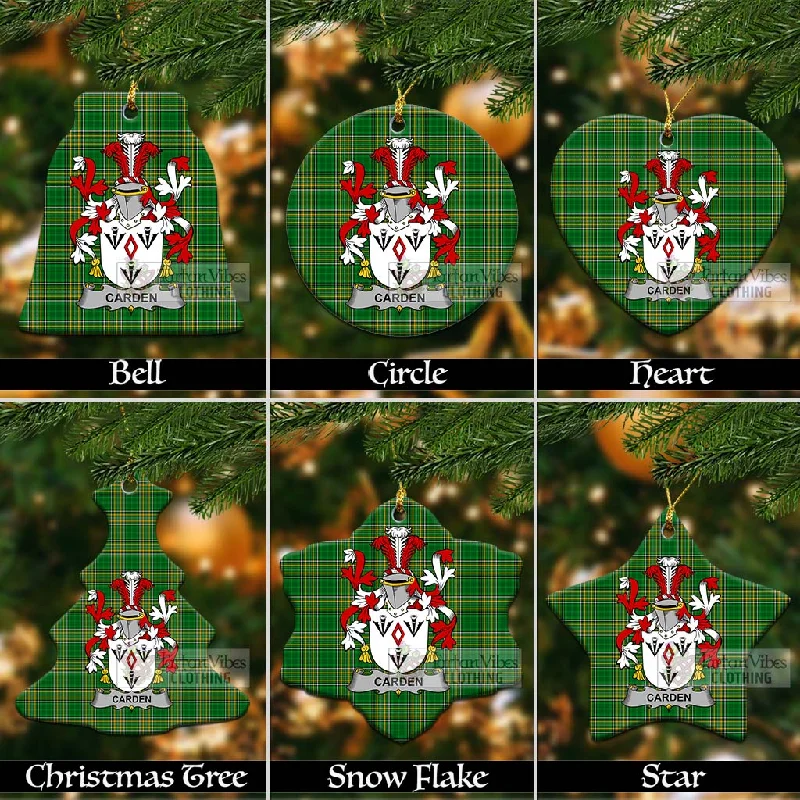 Carden Irish Clan Tartan Christmas Ceramic Ornament with Coat of Arms Blazer Duffle Coat Pea Coat Carden Irish Clan Tartan Christmas Ceramic Ornament with Coat of Arms Blazer Duffle Coat Pea Coat