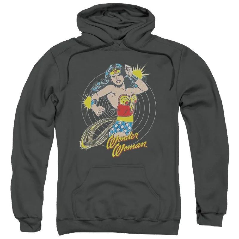 DC Comics Spinning - Pullover Hoodie Cap Sleeve Casual