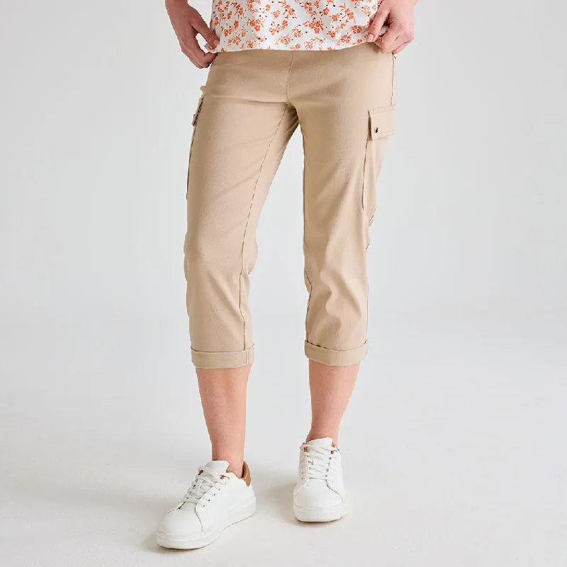 Ladies Stone 3/4 Combat Trouser Trousers Top Rated