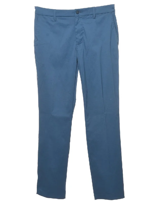 Tommy Hilfiger Teal Suit Trousers - W32 L32 Trousers practical easy-care