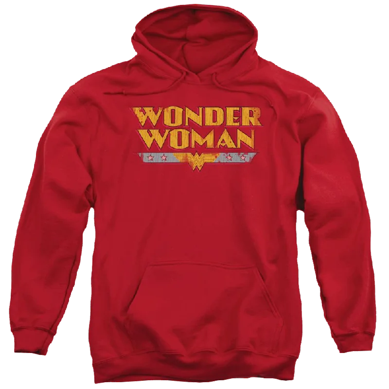 DC Comics Wonder Woman Logo - Pullover Hoodie Seamless Knit Pullover