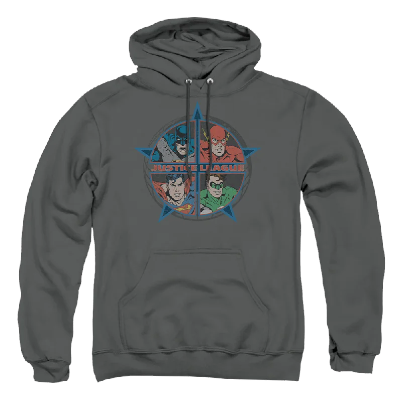 Justice League Four Heroes Pullover Hoodie Fleece Warm Pullover