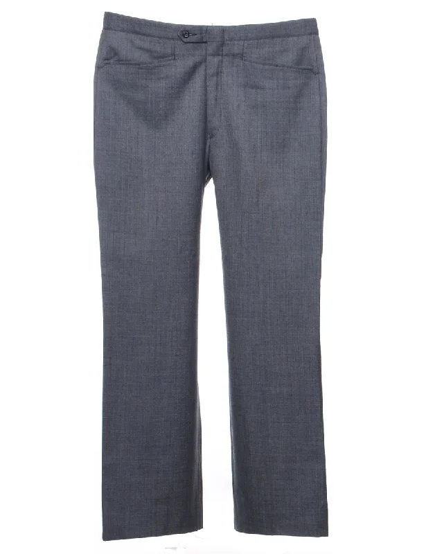 Grey Trousers - W34 L31 Trousers Bootcut Casual