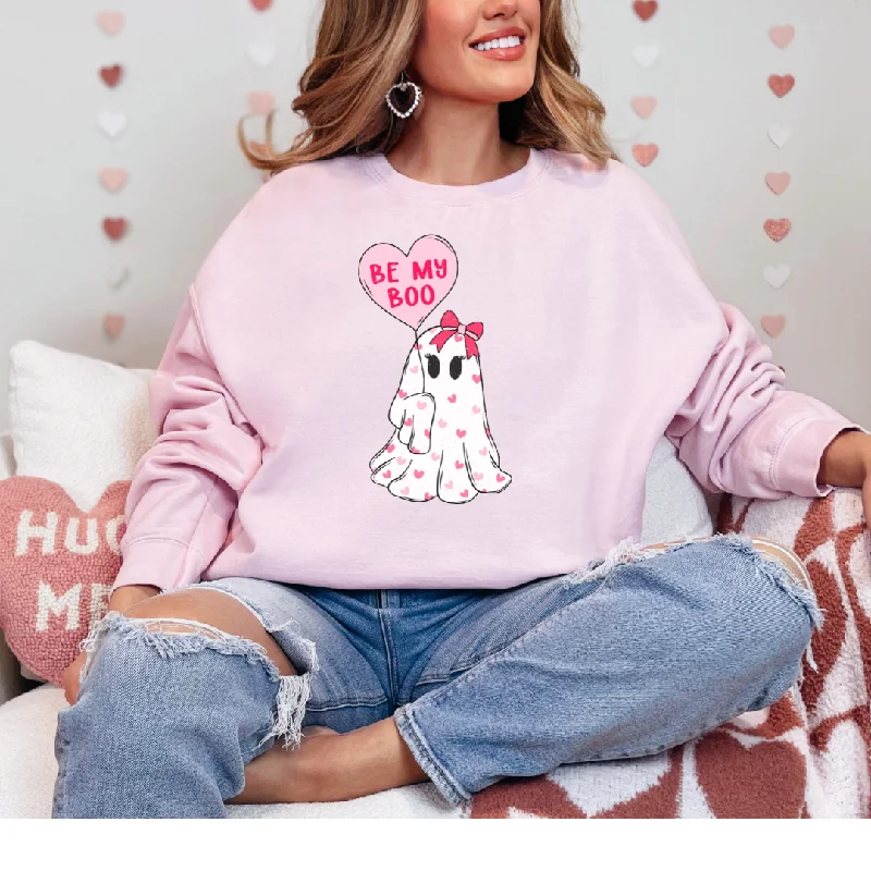 Hazel Blues® | Be My Boo Graphic Sweatshirt Hoodie with Drop Shoulder Relaxed Streetwear Hazel Blues® | Be My Boo Graphic Sweatshirt Hoodie with Drop Shoulder Relaxed Streetwear