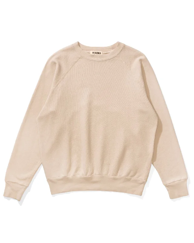 Crewneck Sweatshirt Hoodie with Elastic Cuffs Stretchable Comfortable
