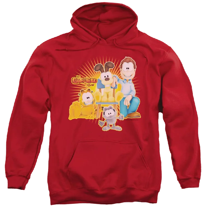 Garfield Say Cheese - Pullover Hoodie Faux Fur Trim