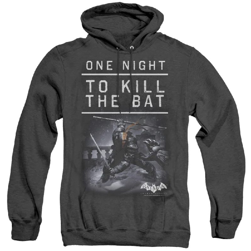 Batman Arkham Origins One Night - Heather Pullover Hoodie Chunky Knit Pullover