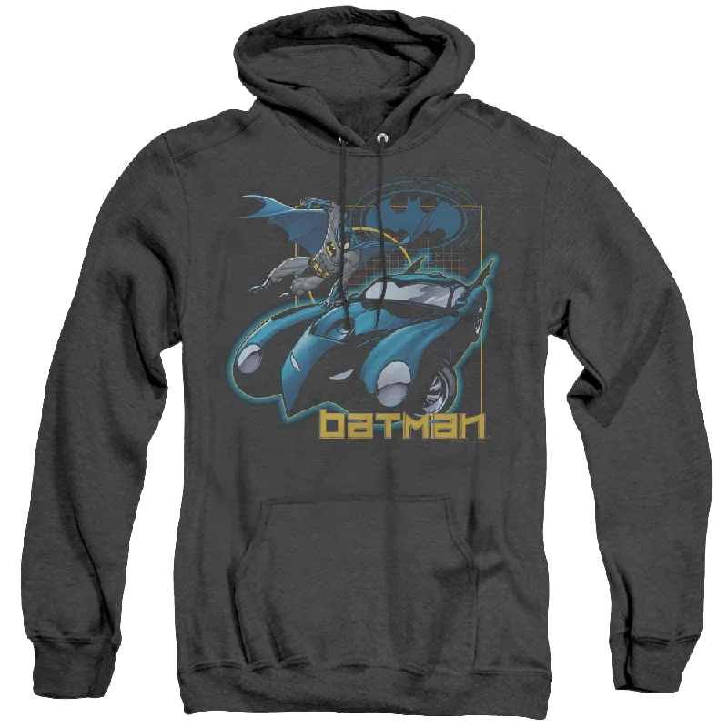 Dc Batman Nice Wheels - Heather Pullover Hoodie Halter Neck Top