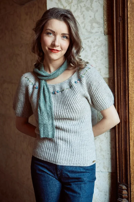 Rosaly Woman Pullover Merino, Qiviuk & Silk dolman Sleeve Top