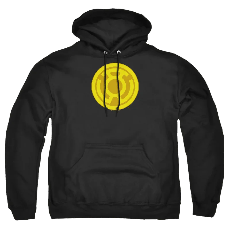 Green Lantern Yellow Symbol - Pullover Hoodie High Neck Pullover