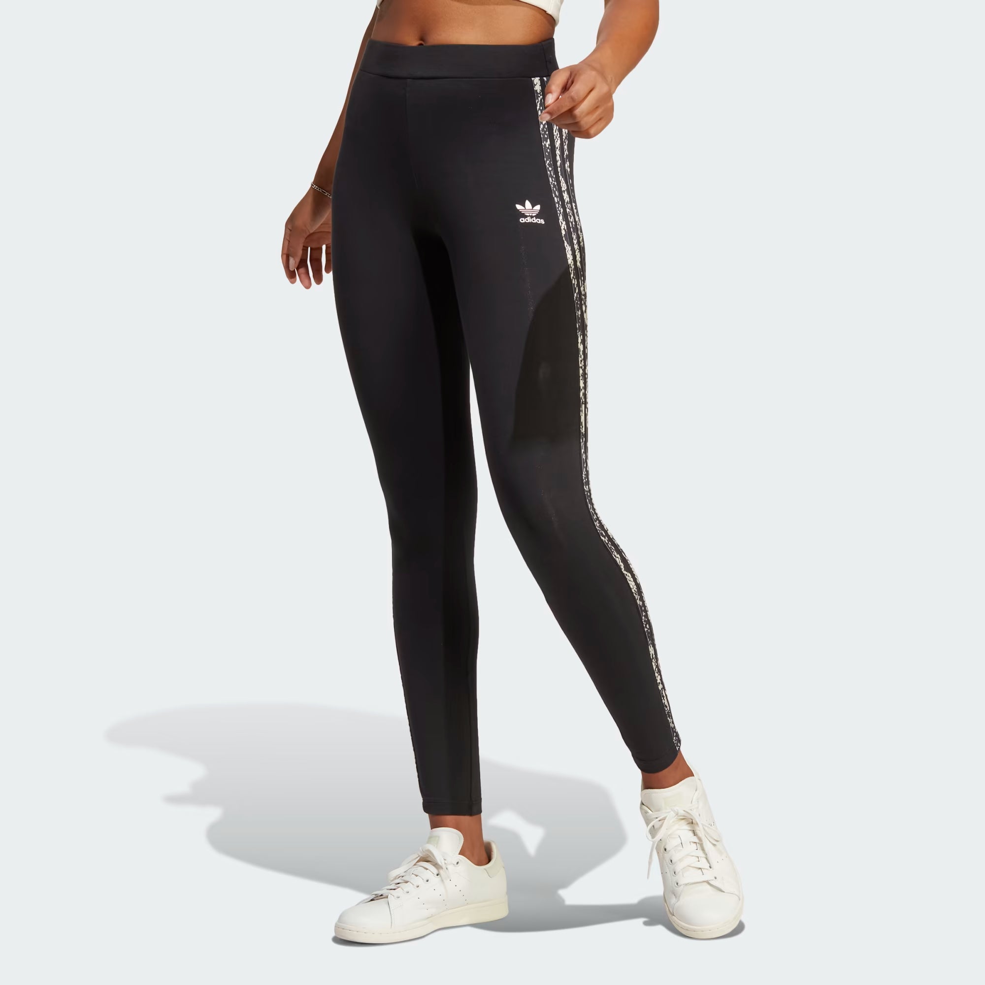 Adidas Stripes Print Leggings - Women Trendy Side-Pocket Leggings