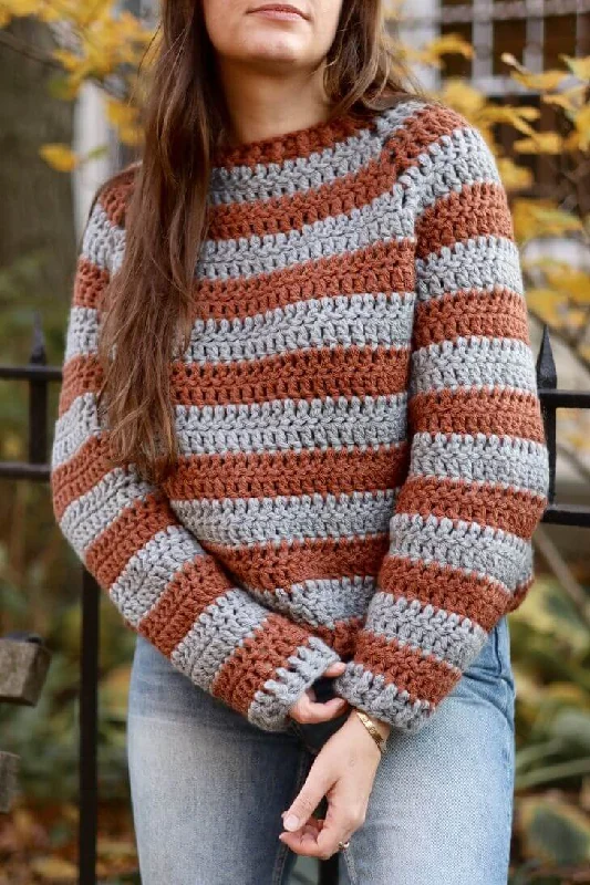 Crochet Kit - Foster Pullover Blouson Sleeve Pullover