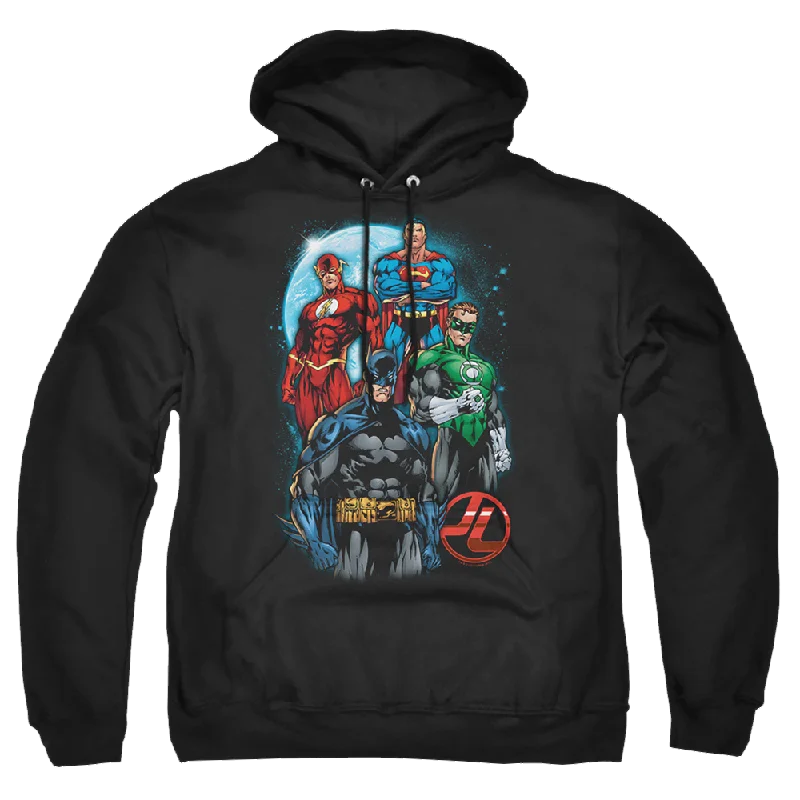 Justice League The Four Pullover Hoodie Tight Sleeve Top
