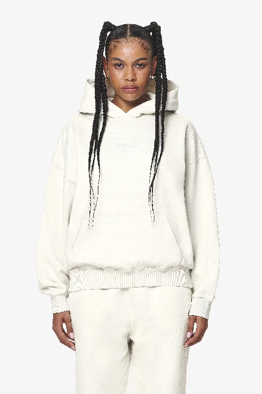 Clarita Logo Oversized Hoodie Washed Salty Cream Gum Hoodie with Hem Fringe Bohemian Relaxed Clarita Logo Oversized Hoodie Washed Salty Cream Gum Hoodie with Hem Fringe Bohemian Relaxed