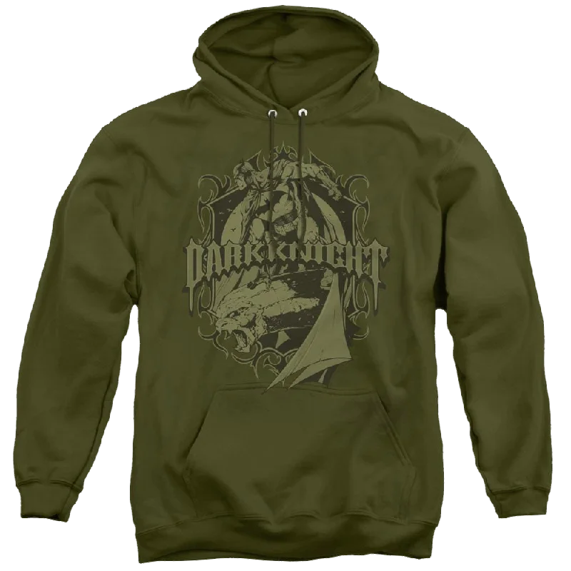 Dc Batman Ready To Strike - Pullover Hoodie Mock Neck Pullover