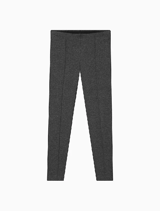 Calvin Klein Grey Marled Stretch Pull-On Leggings - Women Cozy Reflective Detail Leggings Calvin Klein Grey Marled Stretch Pull-On Leggings - Women Cozy Reflective Detail Leggings