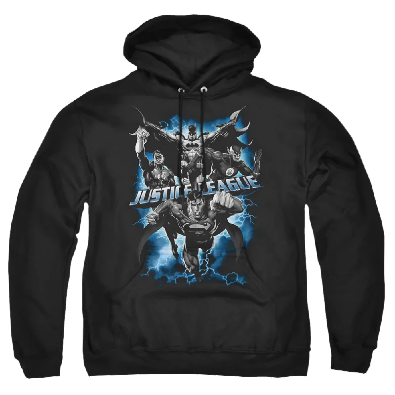Justice League Justice Storm Pullover Hoodie Boat Neck Sweater