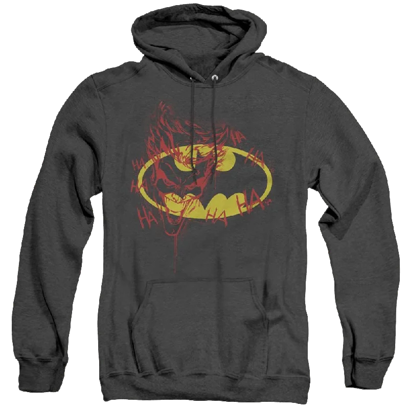 Dc Batman Joker Graffiti - Heather Pullover Hoodie Cowl Neck Pullover