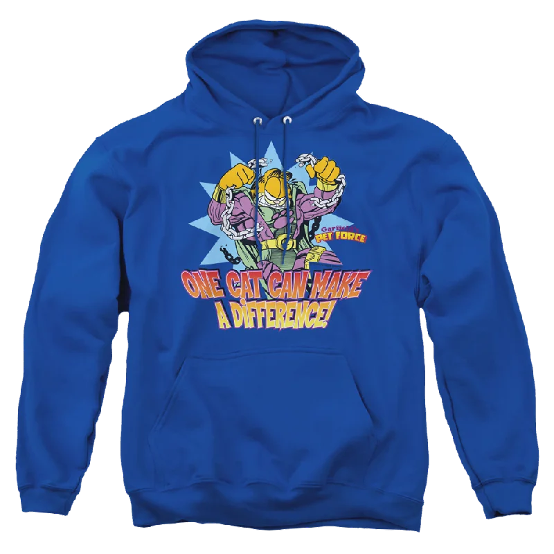 Garfield Make A Difference - Pullover Hoodie Short Sleeve Top