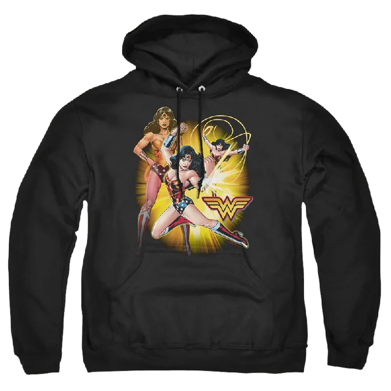Justice League Wonder Woman Pullover Hoodie Jewel Neck Pullover