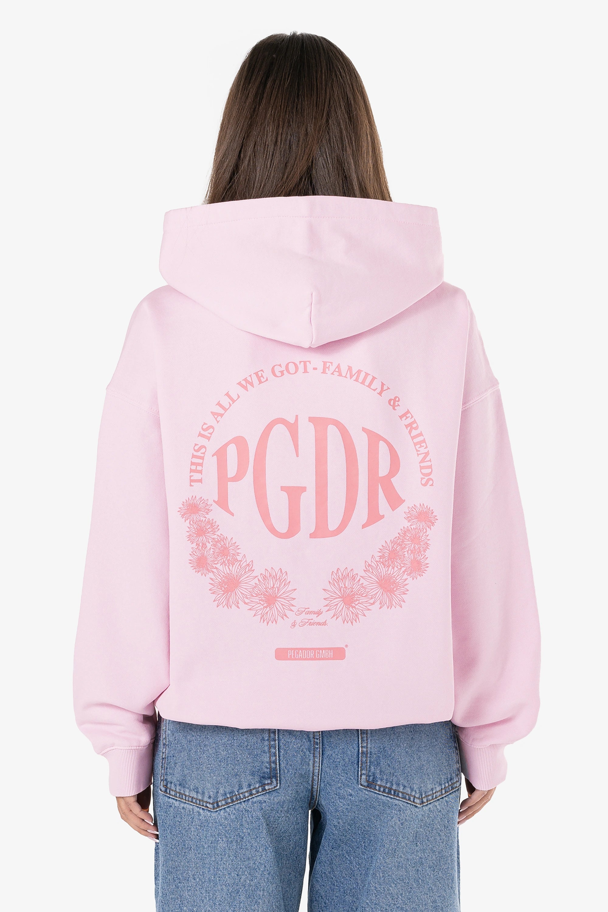Kimi Oversized Hoodie Washed Bubblegum Hoodie with Bell Sleeves Flared Feminine