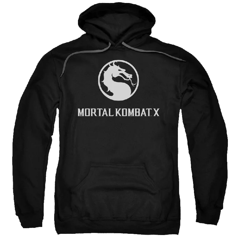 Mortal Kombat Dragon Logo Pullover Hoodie Boyleg Sleeve Pullover