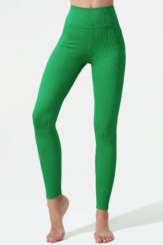 Querida High Waist R Legging - Fern Green Elegant Full-Body Leggings