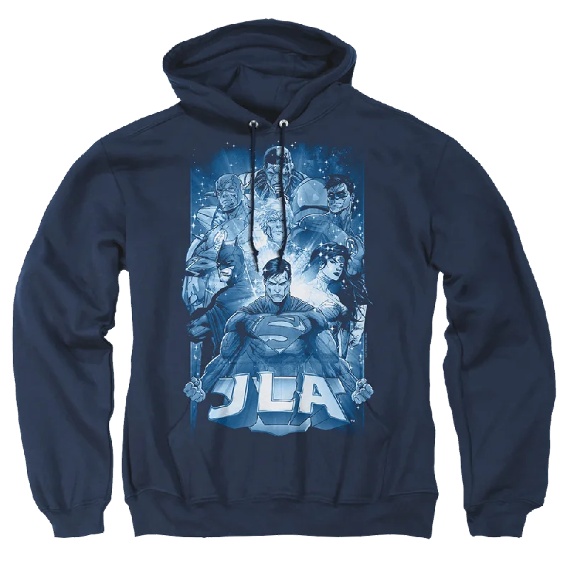 Justice League Burst Pullover Hoodie Elbow Length Sleeve