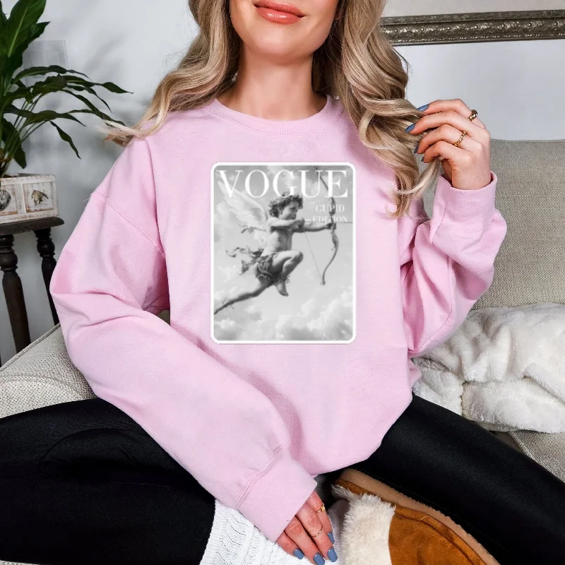 Hazel Blues® |  Cupid Edition Graphic Sweatshirt Hoodie with Distressed Vintage Worn