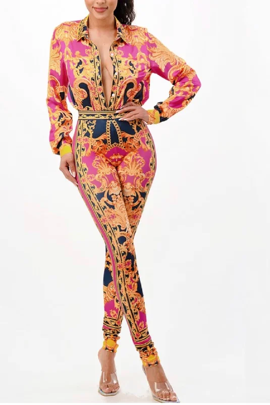 Pink Royalty Legging Set Cozy Fashion Leggings