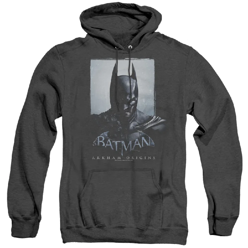 Batman Arkham Origins Two Sides - Heather Pullover Hoodie Fine Merino Wool